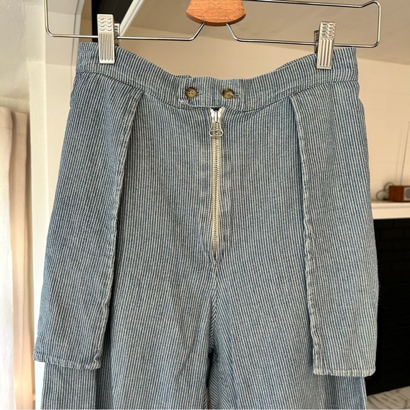 Eckhaus Latta Blue Pinstripe Inside Out Pants - Picture 4 of 6